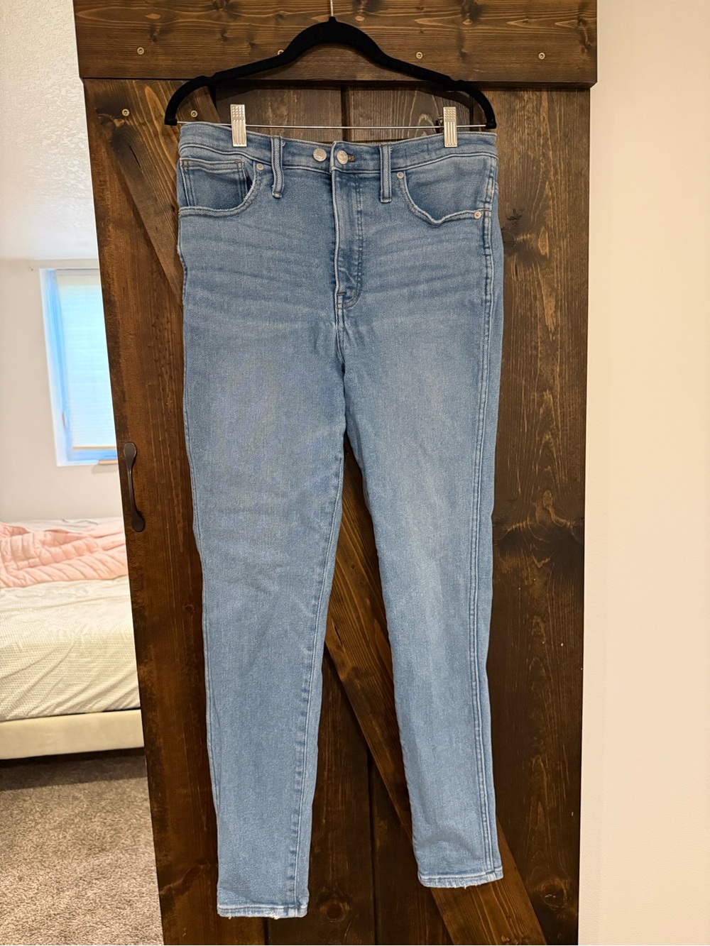 Madewell Light Blue High-Rise Skinny Jeans